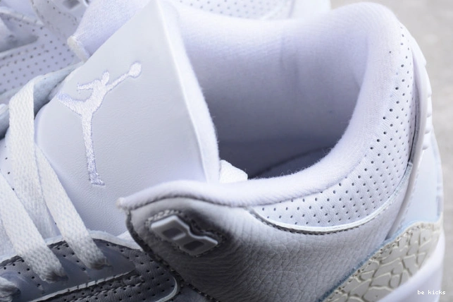 Reps retro white triple 3 136064-111 jordan air 0502